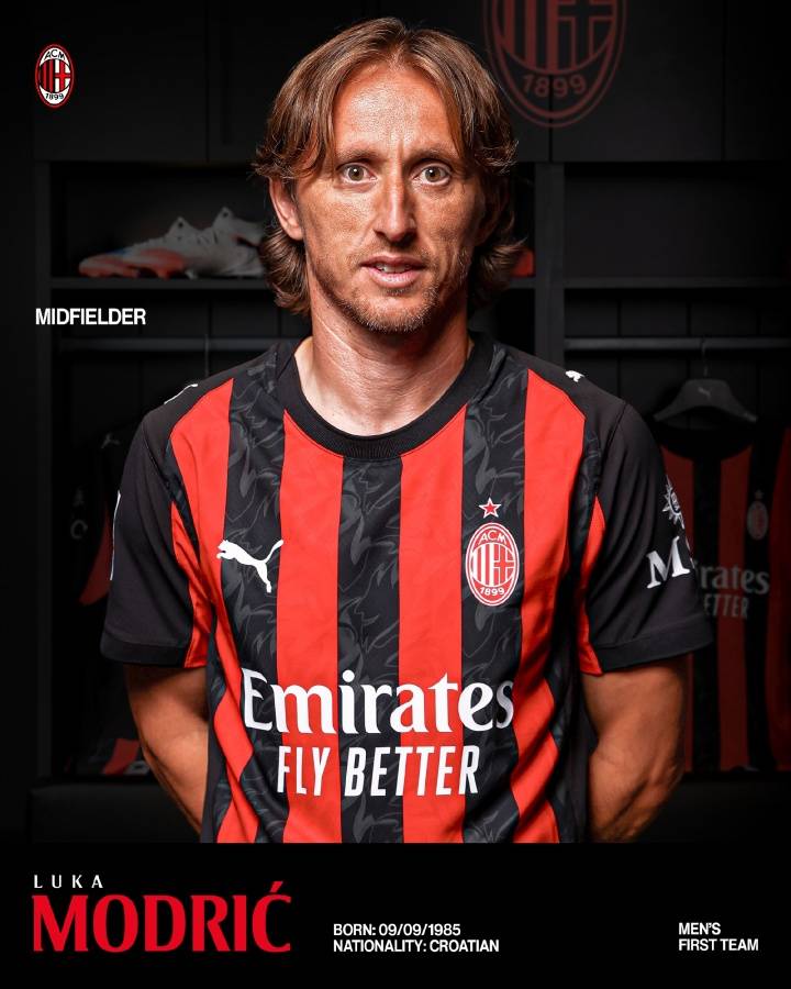 官方公告! 39岁的莫德里克(Modric)穿着14号球衣加入AC Milan 成为自由球员 官方公告! 39岁的莫德里克(Modric)穿着14号球衣加入AC Milan 成为自由球员